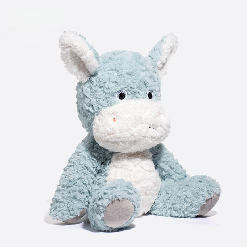 Chinese Style Stubborn Donkey Plush Toy - Cute & Funny Stuffed Animal Pillow for Girls, Soft Hugging Doll for Sleep & Decor (12 inches)