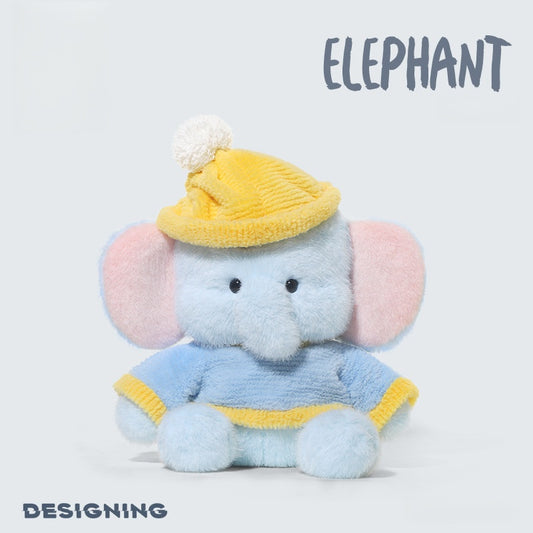 Tata the Elephant Plush Toy - Super Soft Stuffed Animal, Cute Huggable Doll for Girls & Kids, Ultra-Cuddly Nursery Pillow