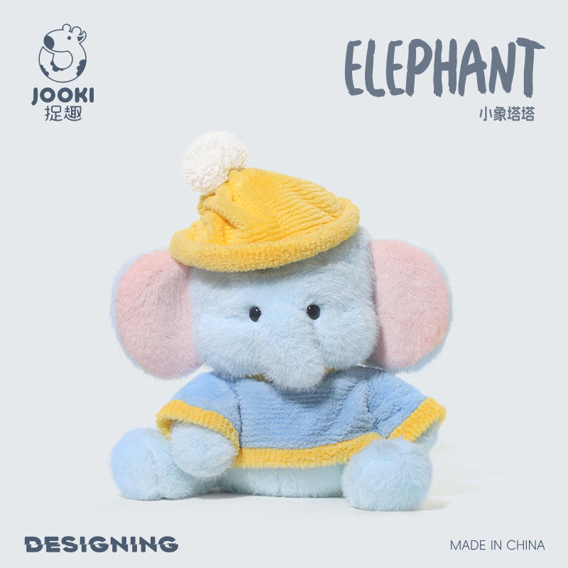 Tata the Elephant Plush Toy - Super Soft Stuffed Animal, Cute Huggable Doll for Girls & Kids, Ultra-Cuddly Nursery Pillow